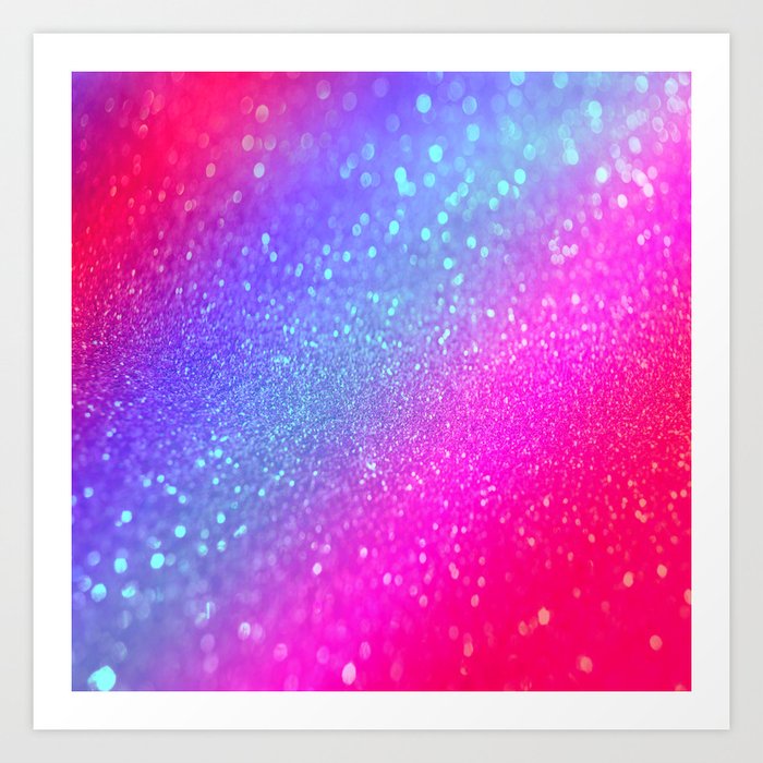 glitter Art Print