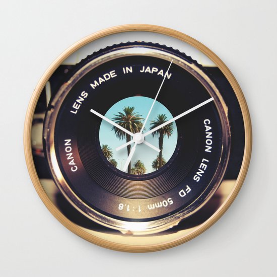 focus on palms Wall Clock