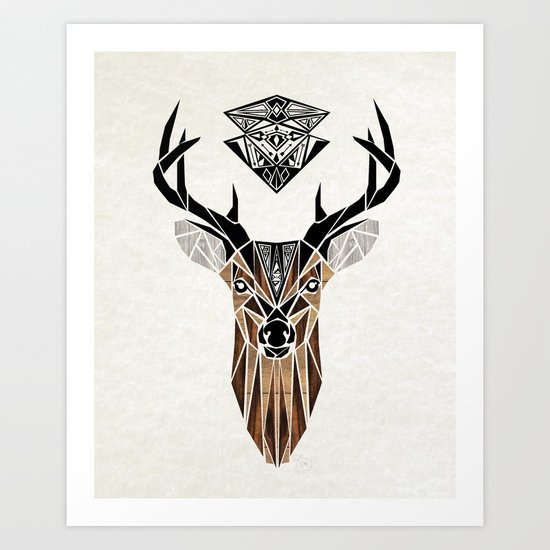 oh deer! Art Print