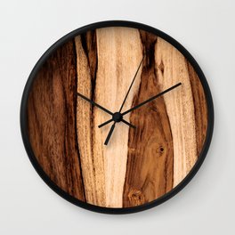 Sheesham Wood Grain Texture, Close Up Wall Clock