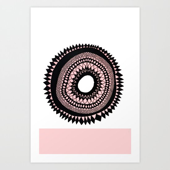 Patterned Sunset Art Print
