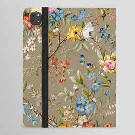 Dreamy Floral Marble End Paper 1788 William Kilburn iPad Folio Case