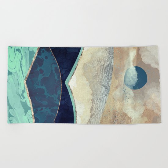 Blue Moon Beach Towel