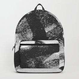 Black Abstract Gibberish  Backpack