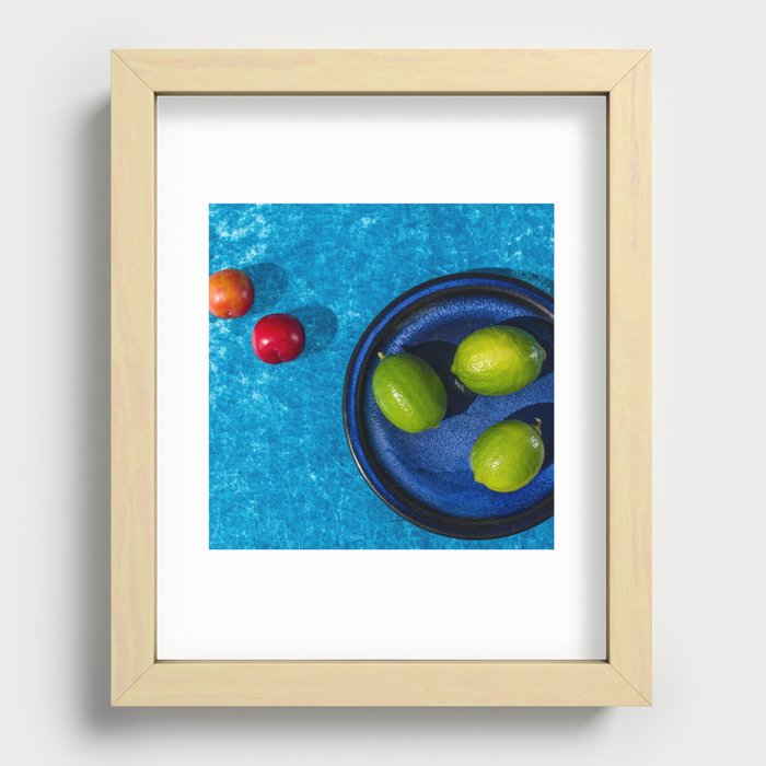 three limes Recessed Framed Print