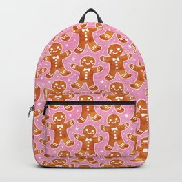  Sweet Christmas Gingerbread Pink Backpack