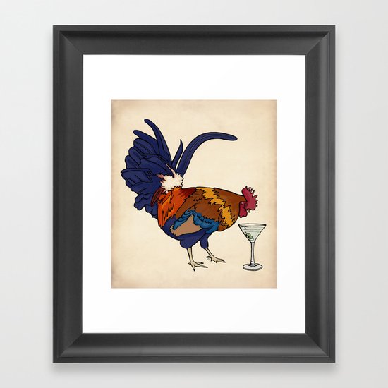Cocktails Framed Art Print