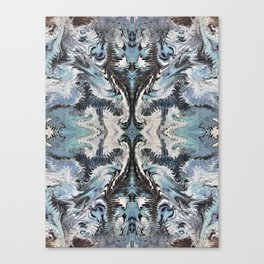 Abstract feathers symmetry Canvas Print