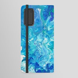 Aqua Ocean Blue Android Wallet Case