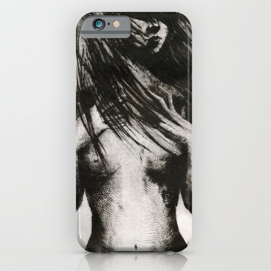 Girl Etching 4 iPhone & iPod Case