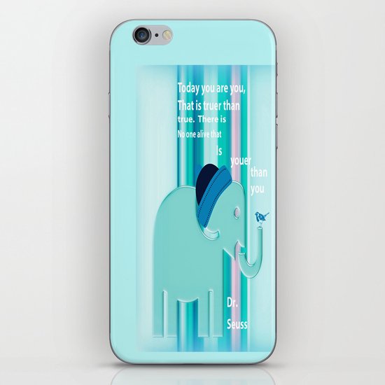 Dr. Seuss Quote iPhone & iPod Skin