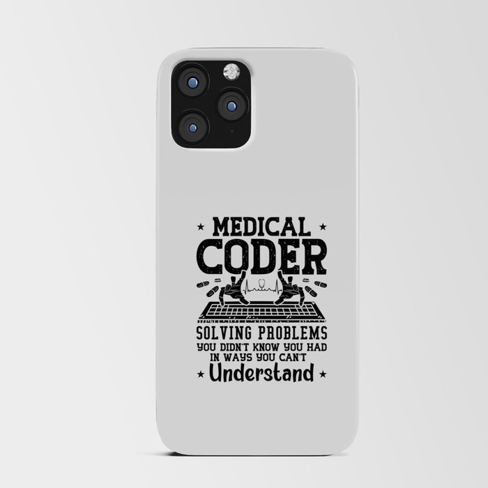 Medical Coder Solving Problems Coding Assistant iPhone Card Case