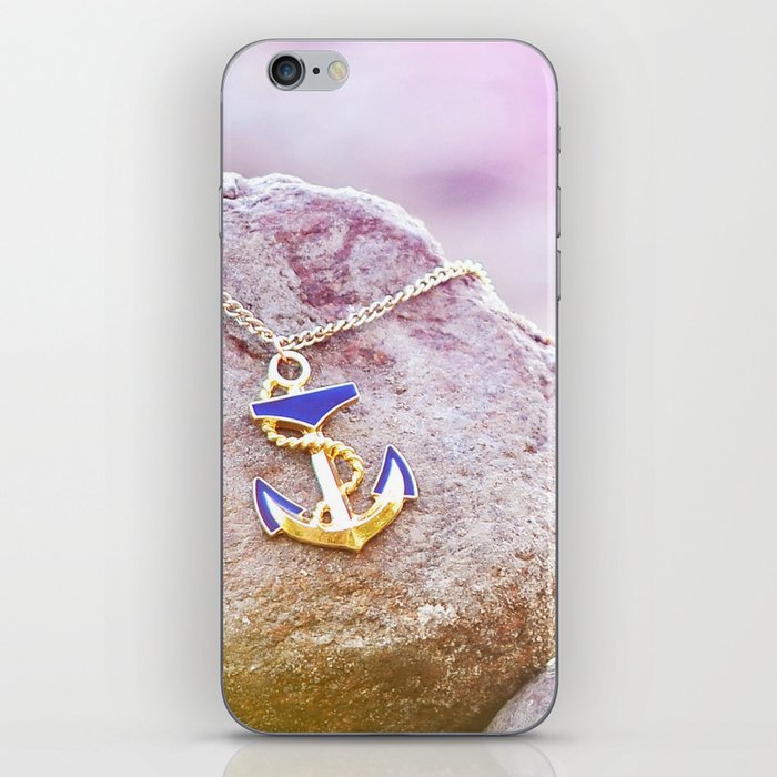 Anchor at the rock iPhone Skin