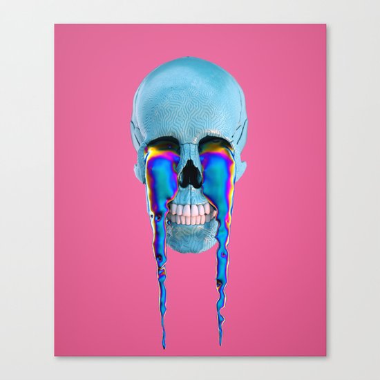 skull 23 aka bacon Canvas Print