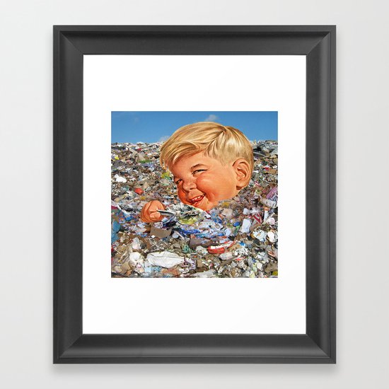 CONSUME Framed Art Print