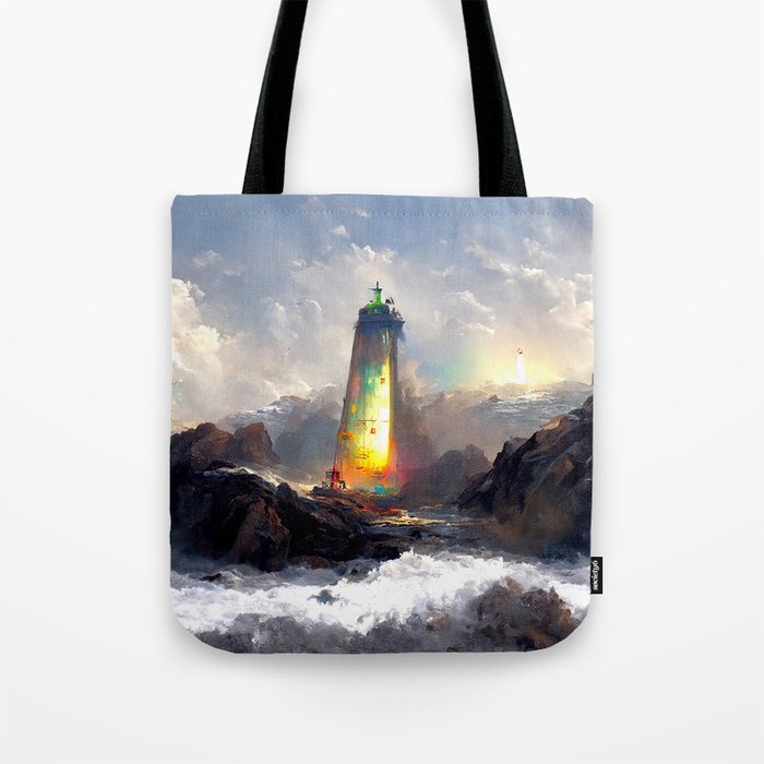 Lighthouse Art - A Ray of Light B Tote Bag
