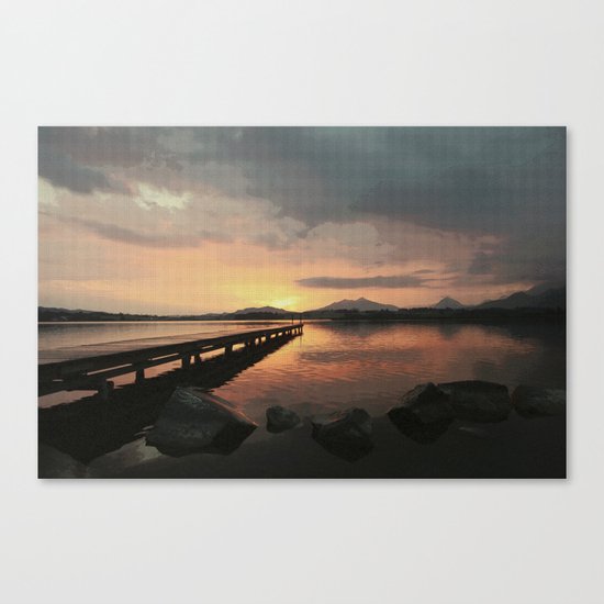 abendstimmung coastal evening Canvas Print