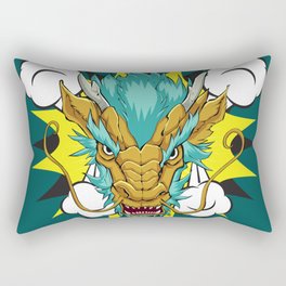 Golden Dragon Rectangular Pillow