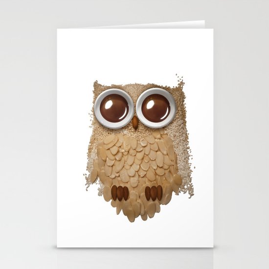 Owl Collage #6 Stationery Cards