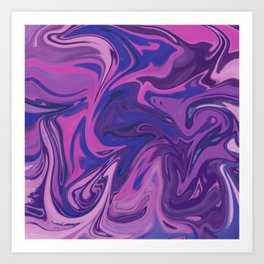 Purple Dreams Art Print | Purple, Marbling, Marbleeffect, Swirls, Painting, Digital, Ink 