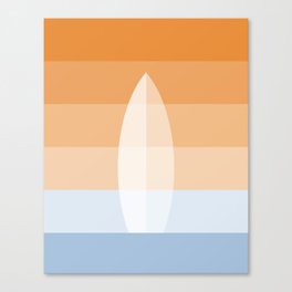 Surf's Up in Orange and Blue Canvas Print