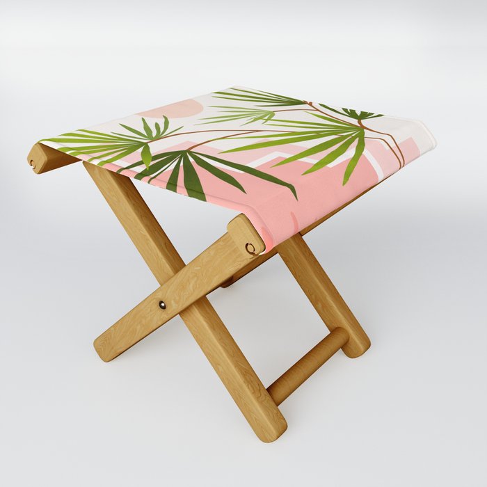 Summer in Belize Abstract Landscape Folding Stool