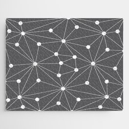 Abstract geometric pattern - gray and white. Jigsaw Puzzle