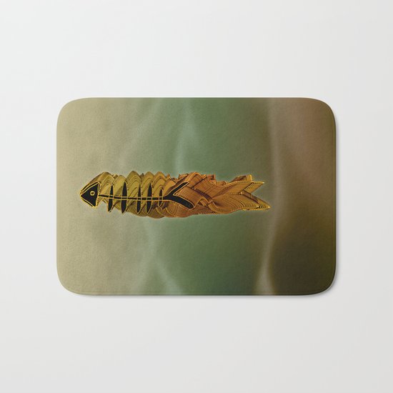 Atlante 03-07-16 / ORANGE in BLUE Bath Mat