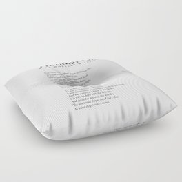 As You Go Through Life - Ella Wheeler Wilcox Poem - Literature - Typography Print 1 Floor Pillow