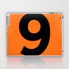 Number 9 (Black & Orange) Laptop Skin