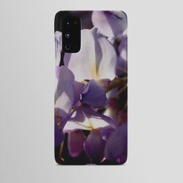 Wisteria Vine Flower Blurred Background With Black Android Case