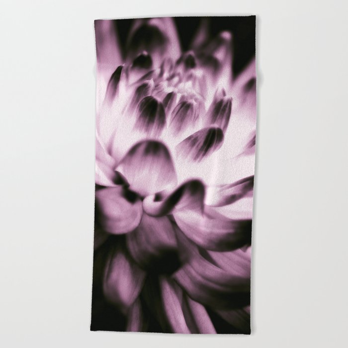 Soft Pink Dynamic Dahlia Beach Towel