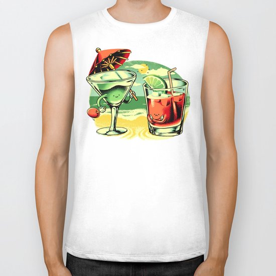 A Day at the Beach Biker Tank