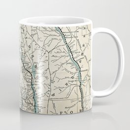 1910 Vintage Map of Kootenay District, British Columbia Coffee Mug
