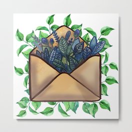 Send you nature love note Metal Print