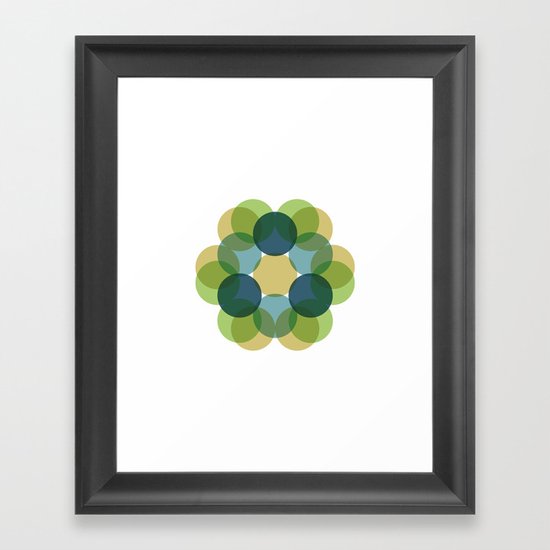 #363 Flourishing – Geometry Daily Framed Art Print