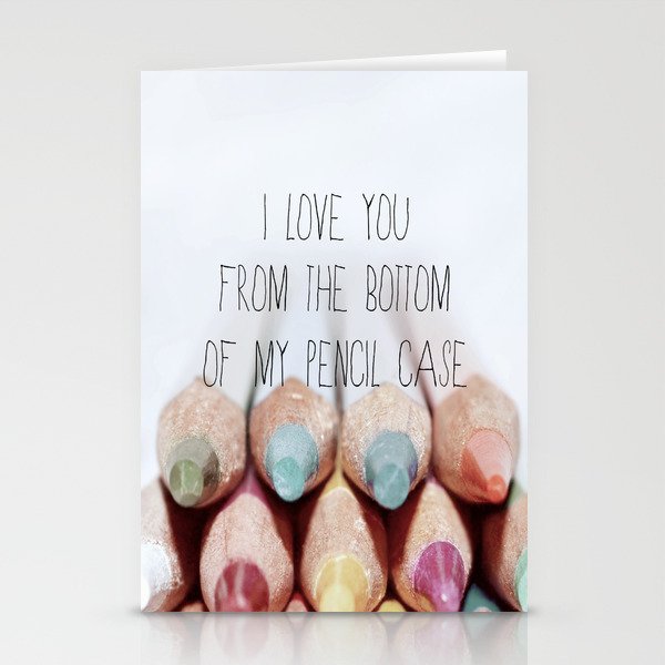 Pencil Case Stationery Cards