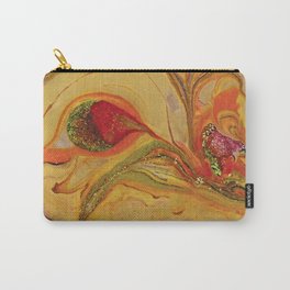 Yellow Bloom Nature floral Abstract Art Carry-All Pouch