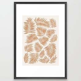 Palms | Rust Framed Art Print