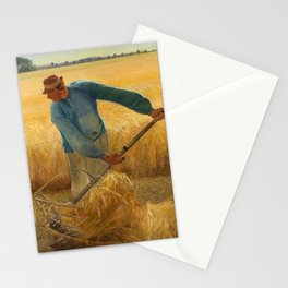 Harvest, 1885 by Laurits Andersen Ring Stationery Card