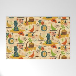 Midcentury Modern Tiki Welcome Mat