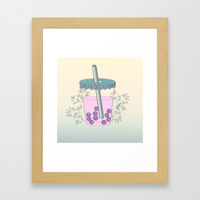 Bubble Tea Framed Art Print