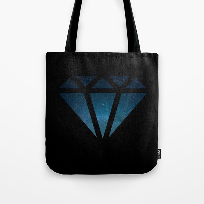 Diamond Galaxy Print Tote Bag
