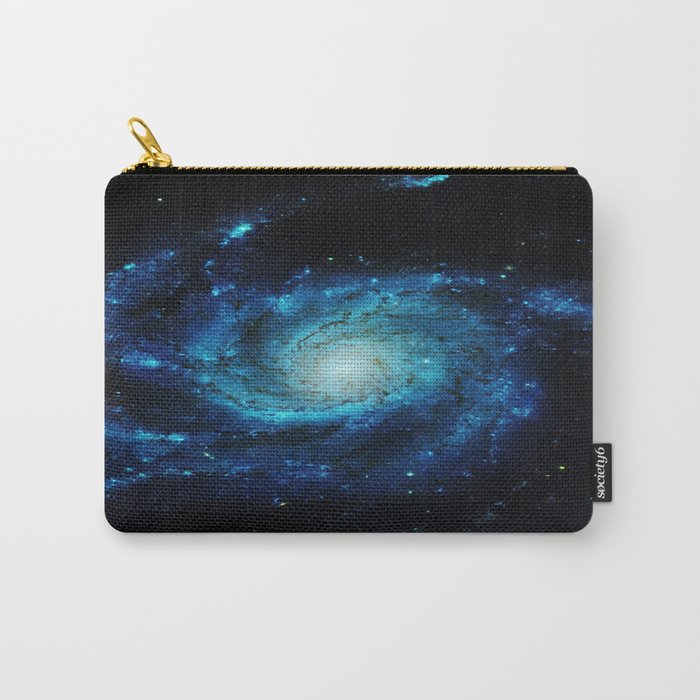 Spiral gAlaxy. Teal Ocean Blue Carry-All Pouch