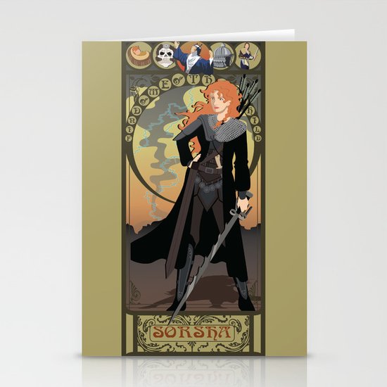 Sorsha Nouveau - Willow Stationery Cards