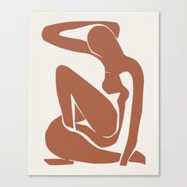 Matisse Woman Terracotta 1, Henri Matisse Abstract Art Decor Canvas Print