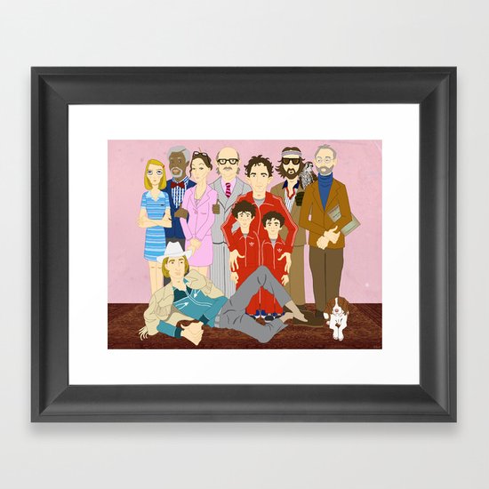 Royal Tenenbaums Family Portrait Framed Art Print