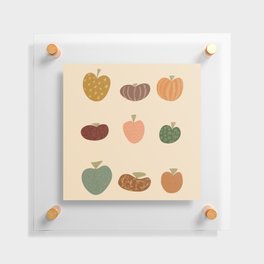 Decorative Fall Pumpkins Floating Acrylic Print