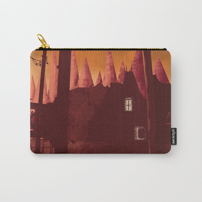 Digital painting art, castle at dawn poster Carry-All Pouch