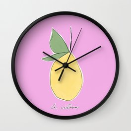 Le Citron Wall Clock